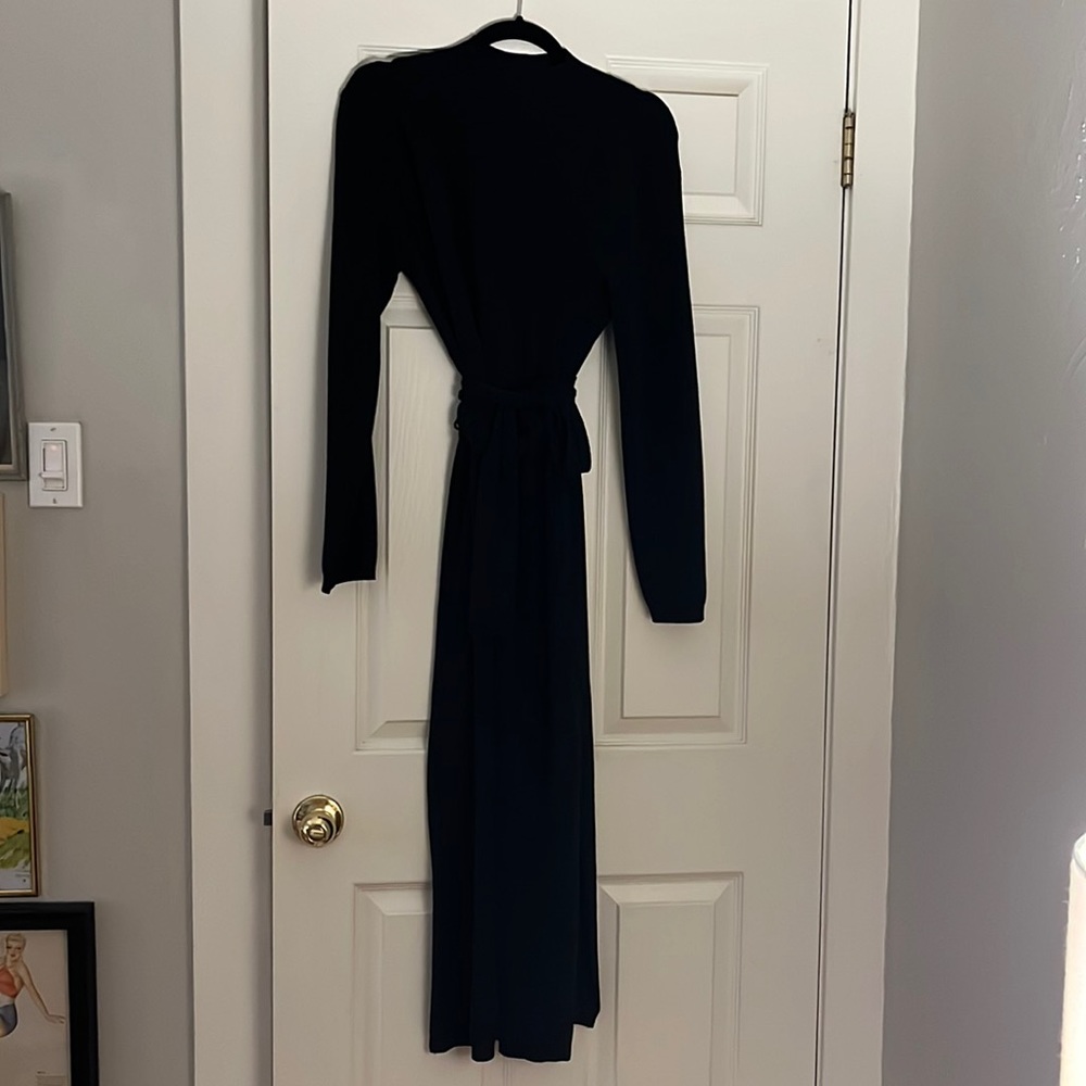 Black Dynamite Clothing Long Sleeve Midi Dress